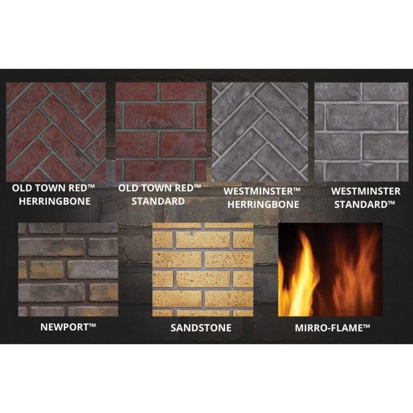 Napoleon Decorative Panels Accessory for 42" Ascent Deep Series Gas Fireplace