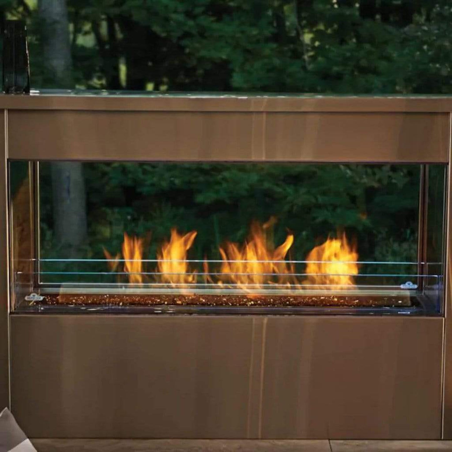 Napoleon Galaxy 51" See Through Outdoor Linear Vent Free Natural Gas Fireplace