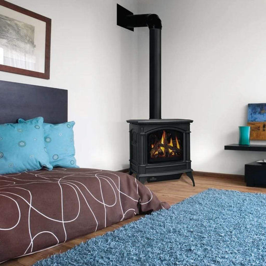Napoleon Knightsbridge 27" Metallic Black Direct Vent Cast Iron Gas Stove
