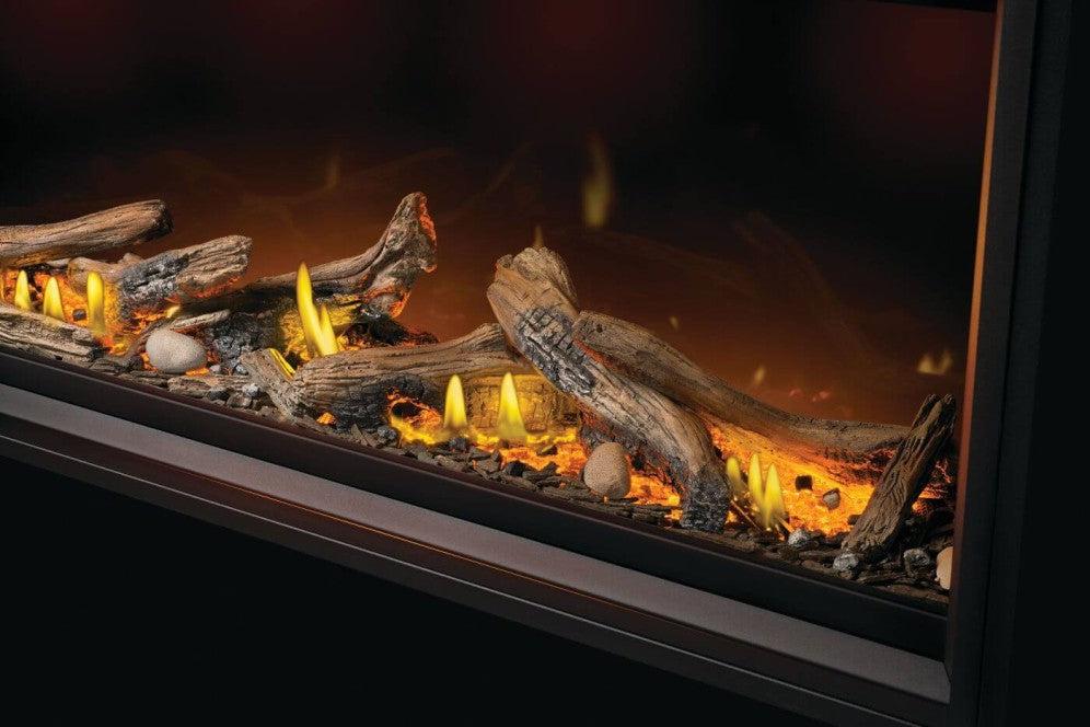 Napoleon Tall Linear Vector 50" Single Sided Direct Vent Natural Gas Fireplace With Luminous Logs