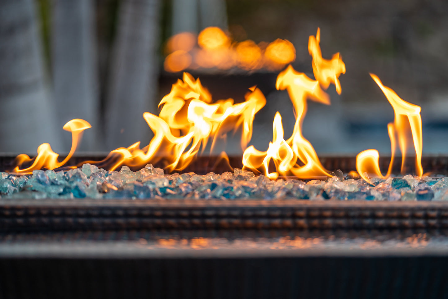 Nile Hammered Copper Fire & Water Bowl by The Outdoor Plus - Free Cover Included