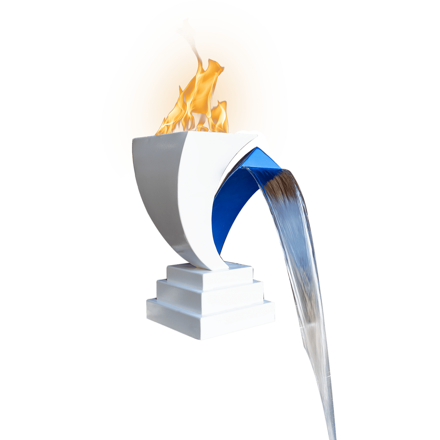 Designer Series Fire Feature 12 - Scupper High Quality Powder Coat Finish by The Outdoor Plus