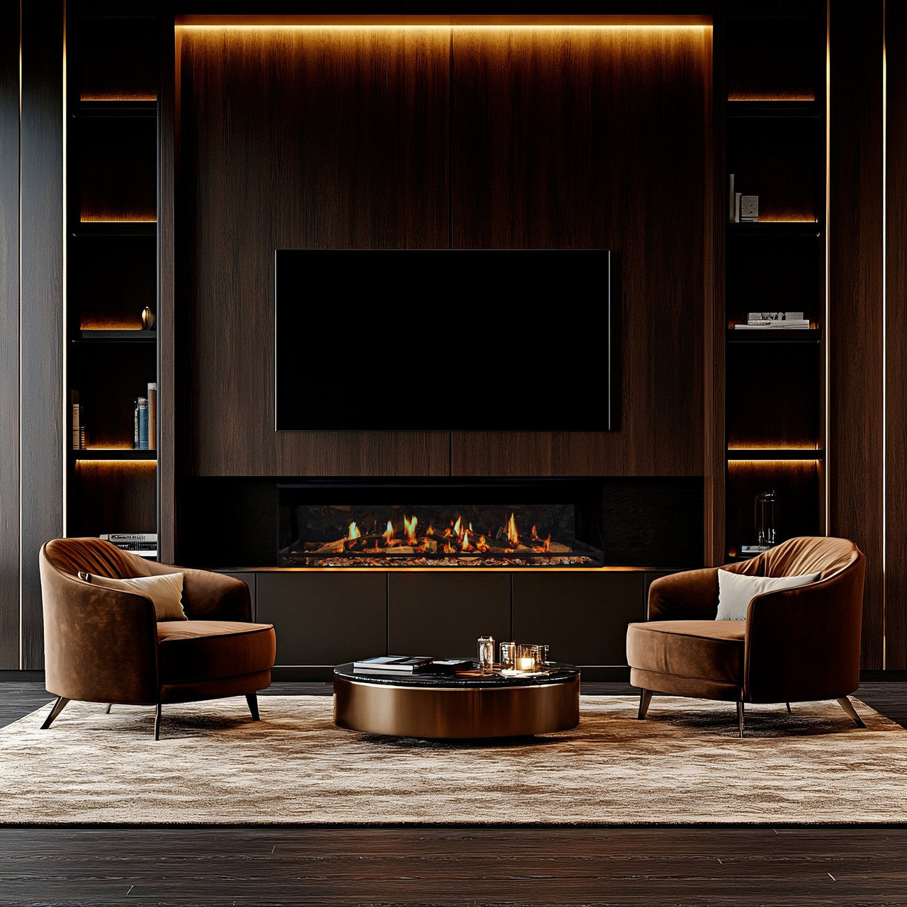 Ortal 60" Holographic Electric Fireplace