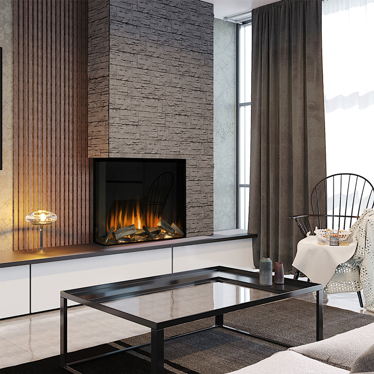 Ortal Evonic's 32" E-Lectra Traditional Electric Fireplace