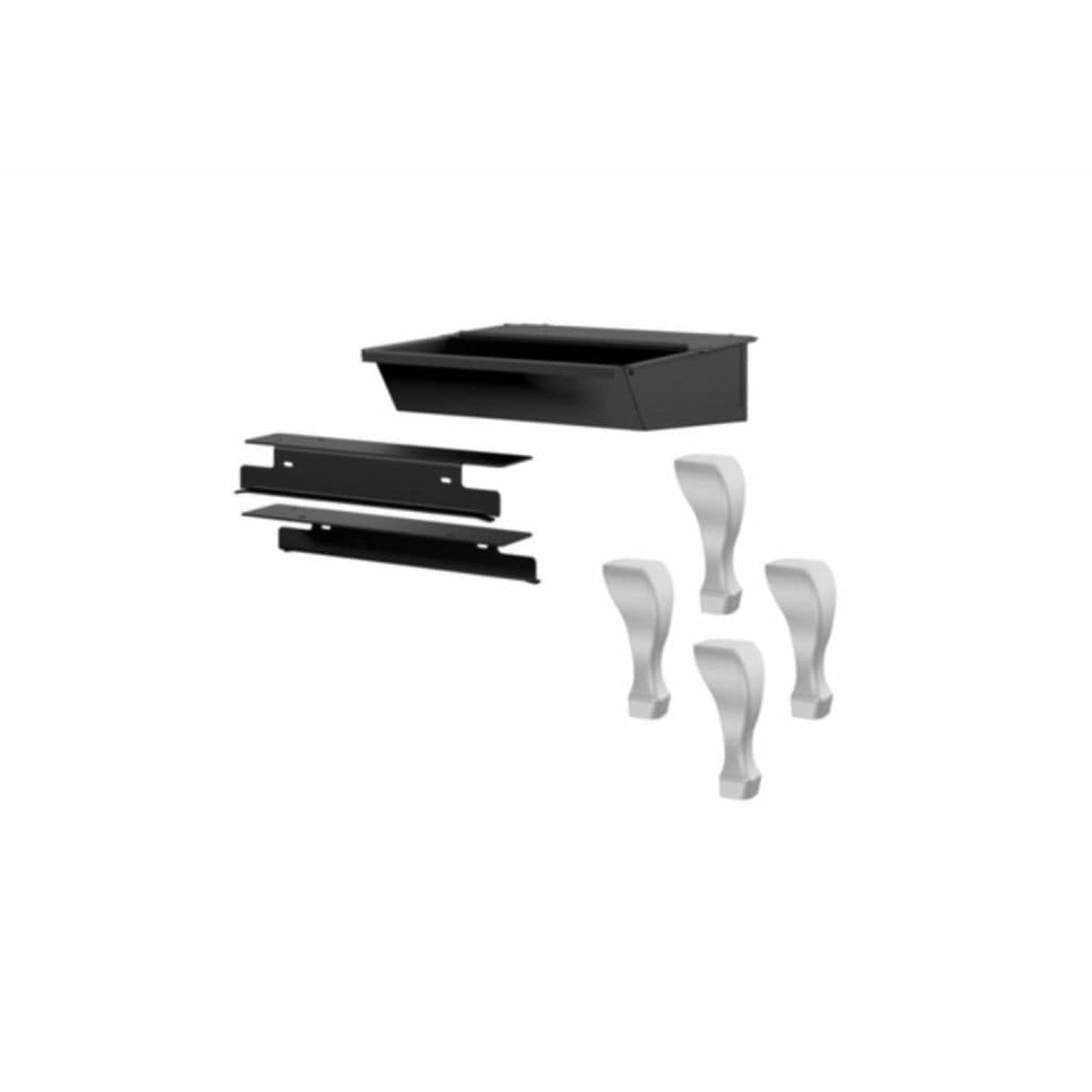 Osburn Brushed Nickel Cast Iron Leg Kit With Ash Drawer for 2000 Wood Stove
