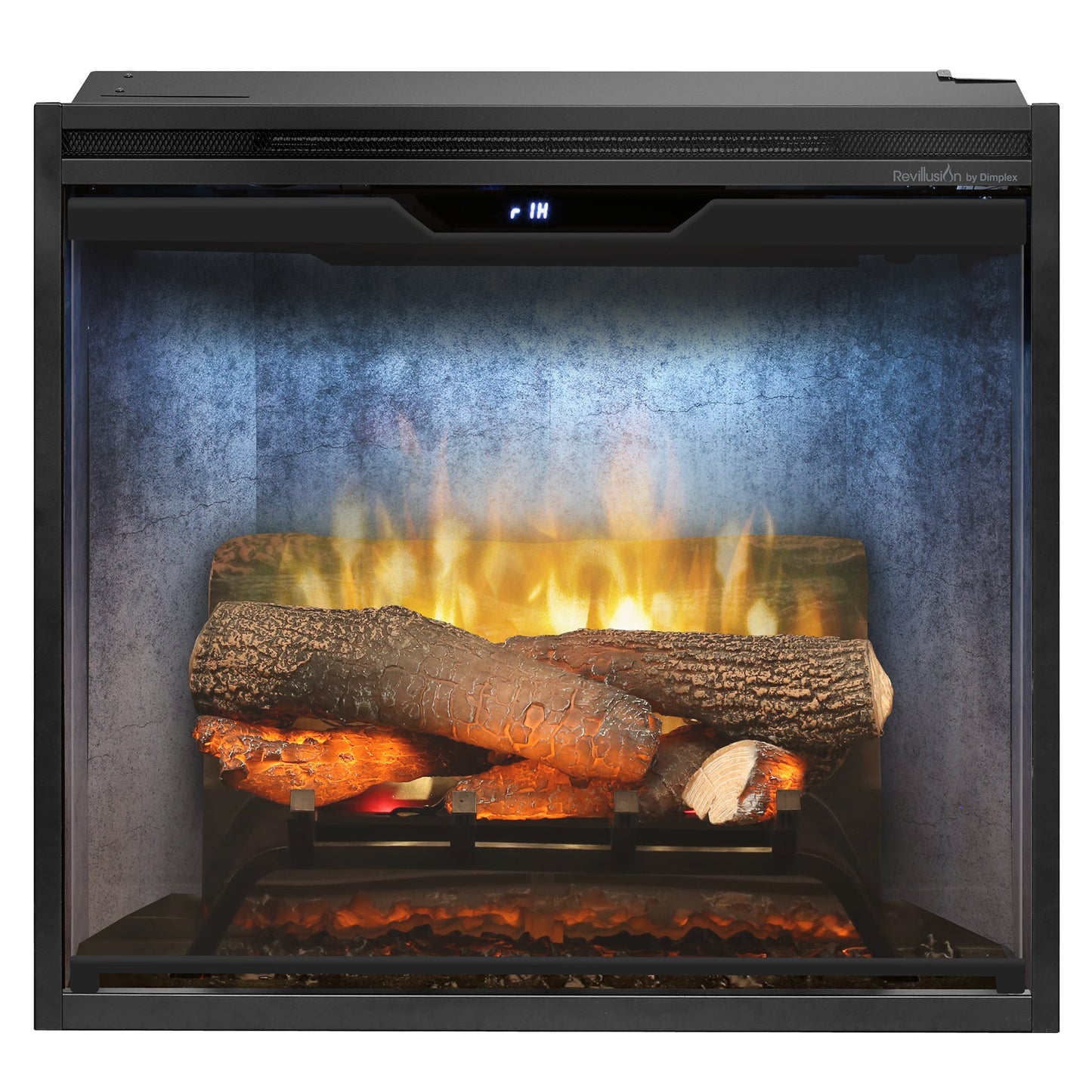Dimplex Revillusion 24" Built-in Electric Firebox With Weathered Concrete Interior