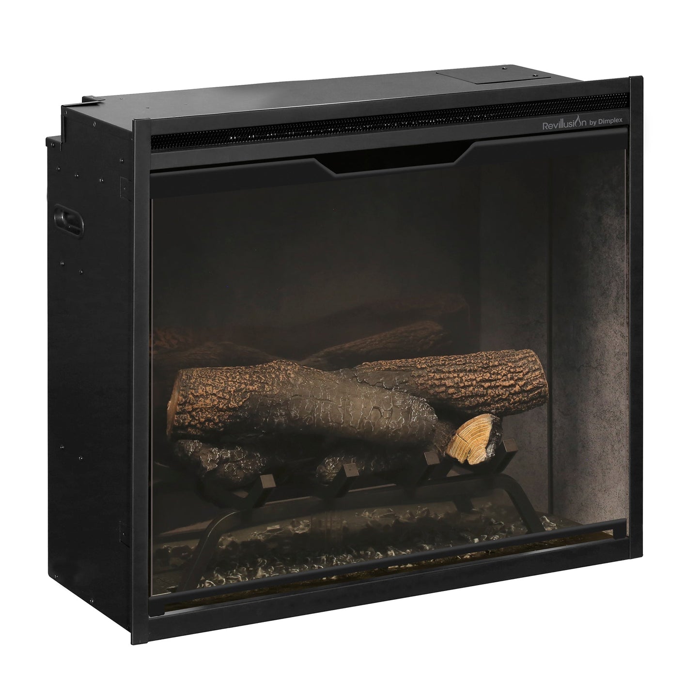 Dimplex Revillusion 24" Built-in Electric Firebox With Weathered Concrete Interior
