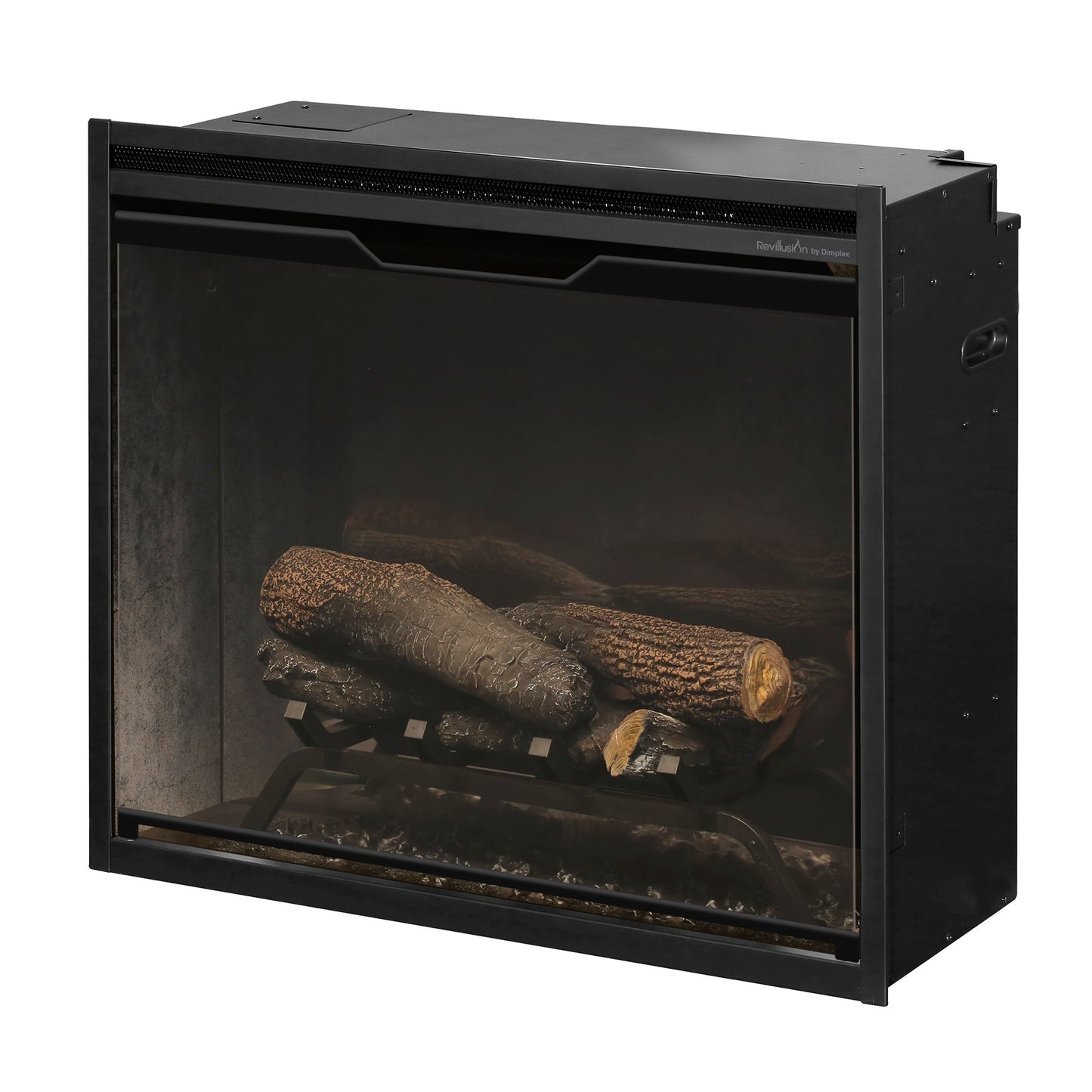 Dimplex Revillusion 24" Built-in Electric Firebox With Weathered Concrete Interior