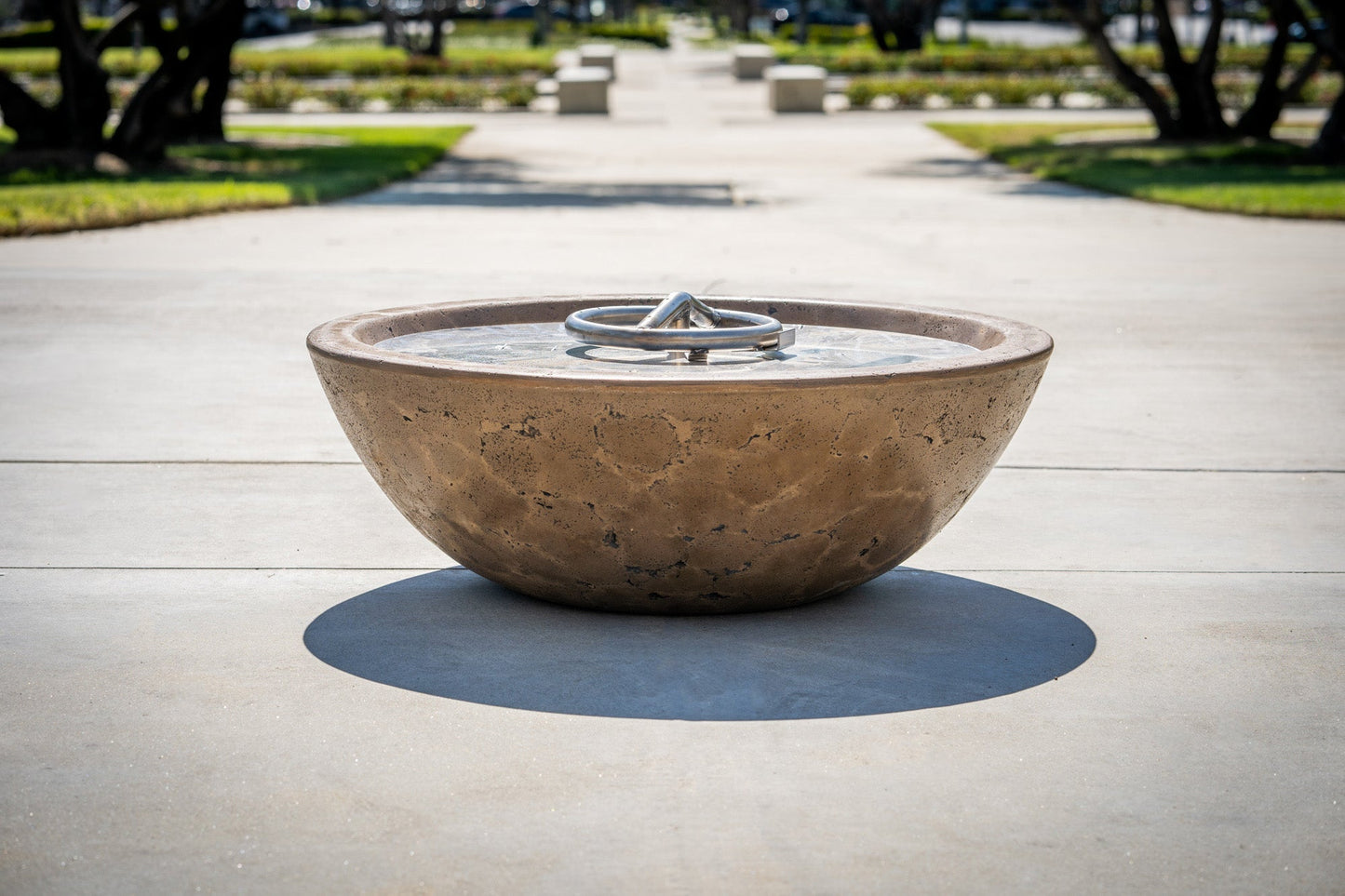 Sedona Concrete Fire Bowl by The Outdoor Plus - Free Cover Included