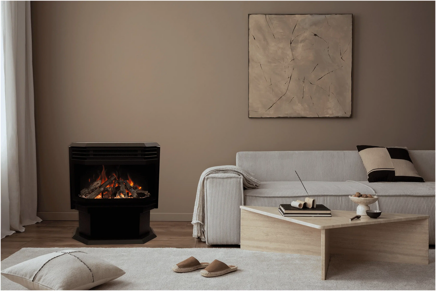 Sierra Flame by Amantii FS Lumina 26" Smart Freestanding Electric Fireplace