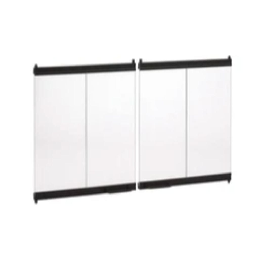 Superior 36" See Through, 1-Side Black Bi-Fold Door for WRT40ST Fireplace