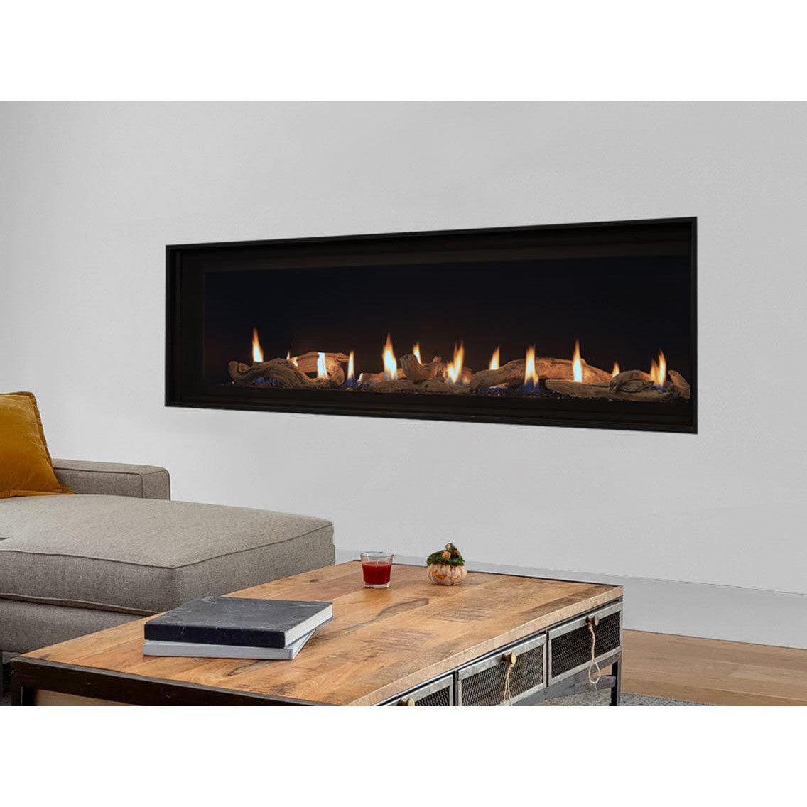 Superior DRL4060 60" Linear Contemporary Direct Vent Natural Gas Fireplace With Electronic Ignition