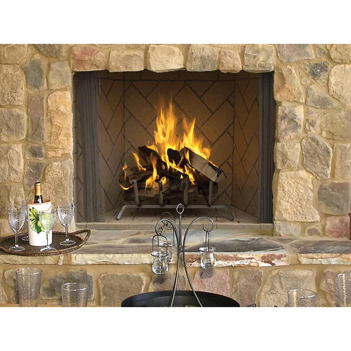 Superior WRE6042 42" Traditional Outdoor Vented Wood Burning Masonry Fireplace