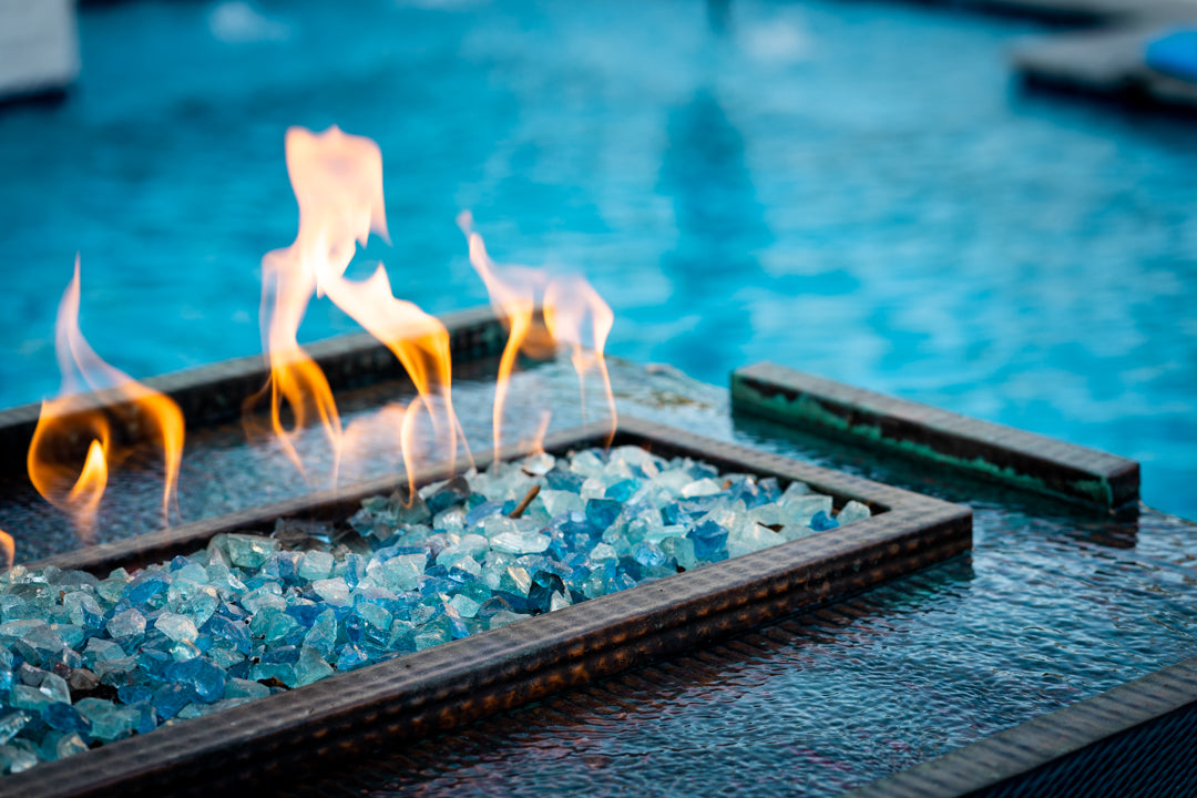 Nile Hammered Copper Fire & Water Bowl by The Outdoor Plus - Free Cover Included