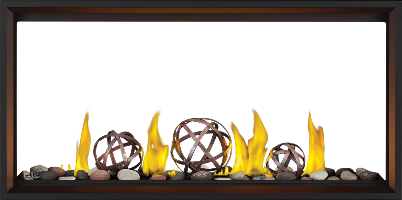 Napoleon Tall Linear Vector 50" See Through Direct Vent Natural Gas Fireplace