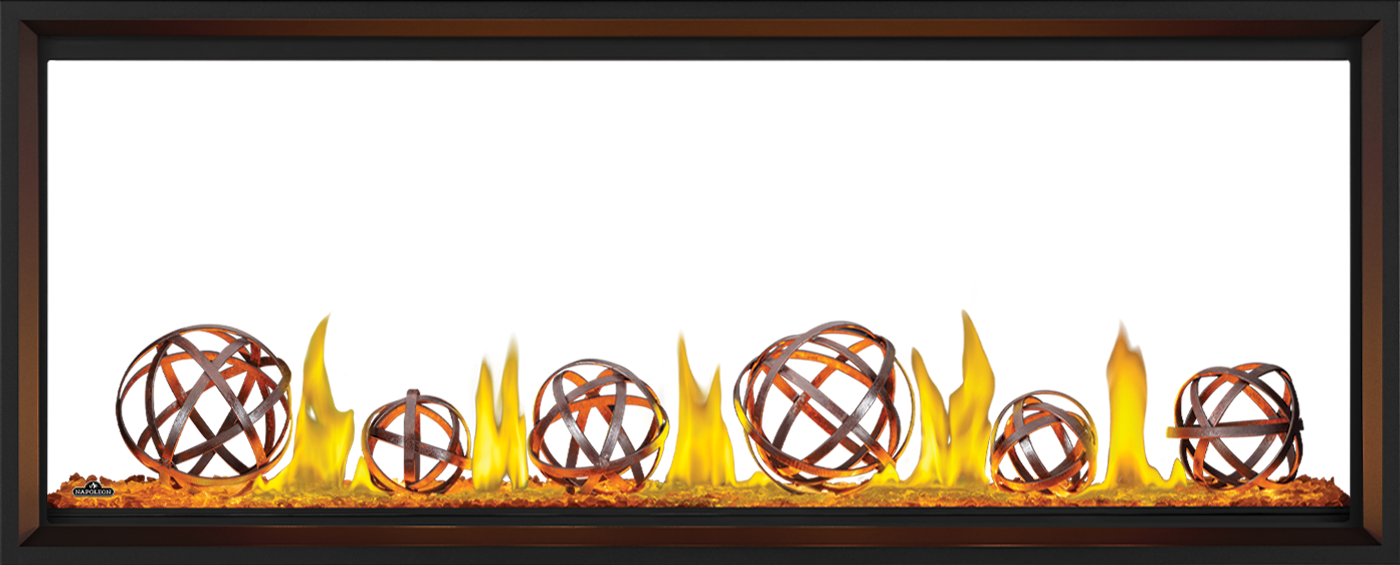 Napoleon Tall Linear Vector 62" See Through Direct Vent Natural Gas Fireplace