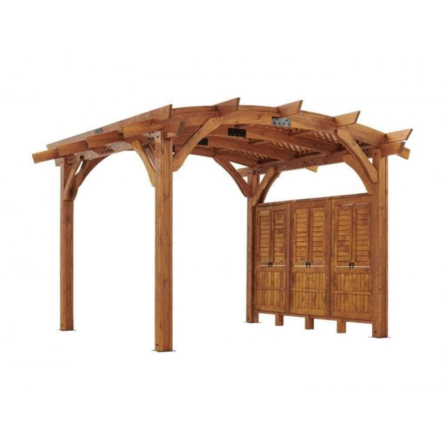 The Outdoor GreatRoom Company 12' x 12' Sonoma Arched Wood Pergola
