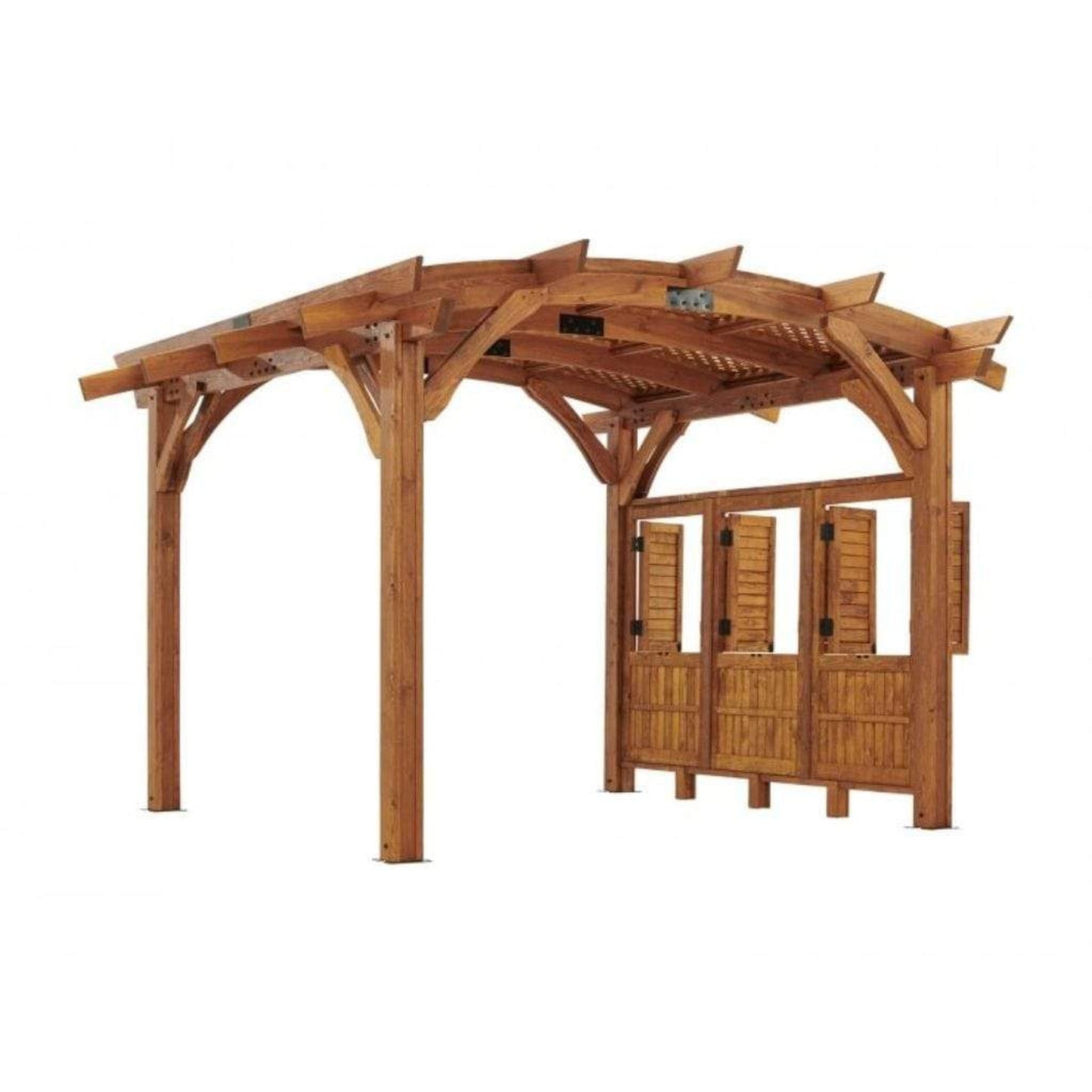The Outdoor GreatRoom Company 12' x 12' Sonoma Arched Wood Pergola