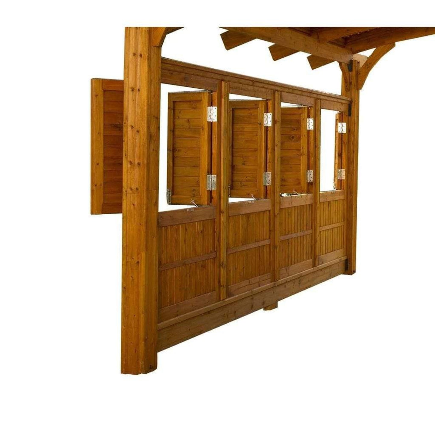 The Outdoor GreatRoom Company 12' x 16' Redwood Sonoma Arched Wood Pergola