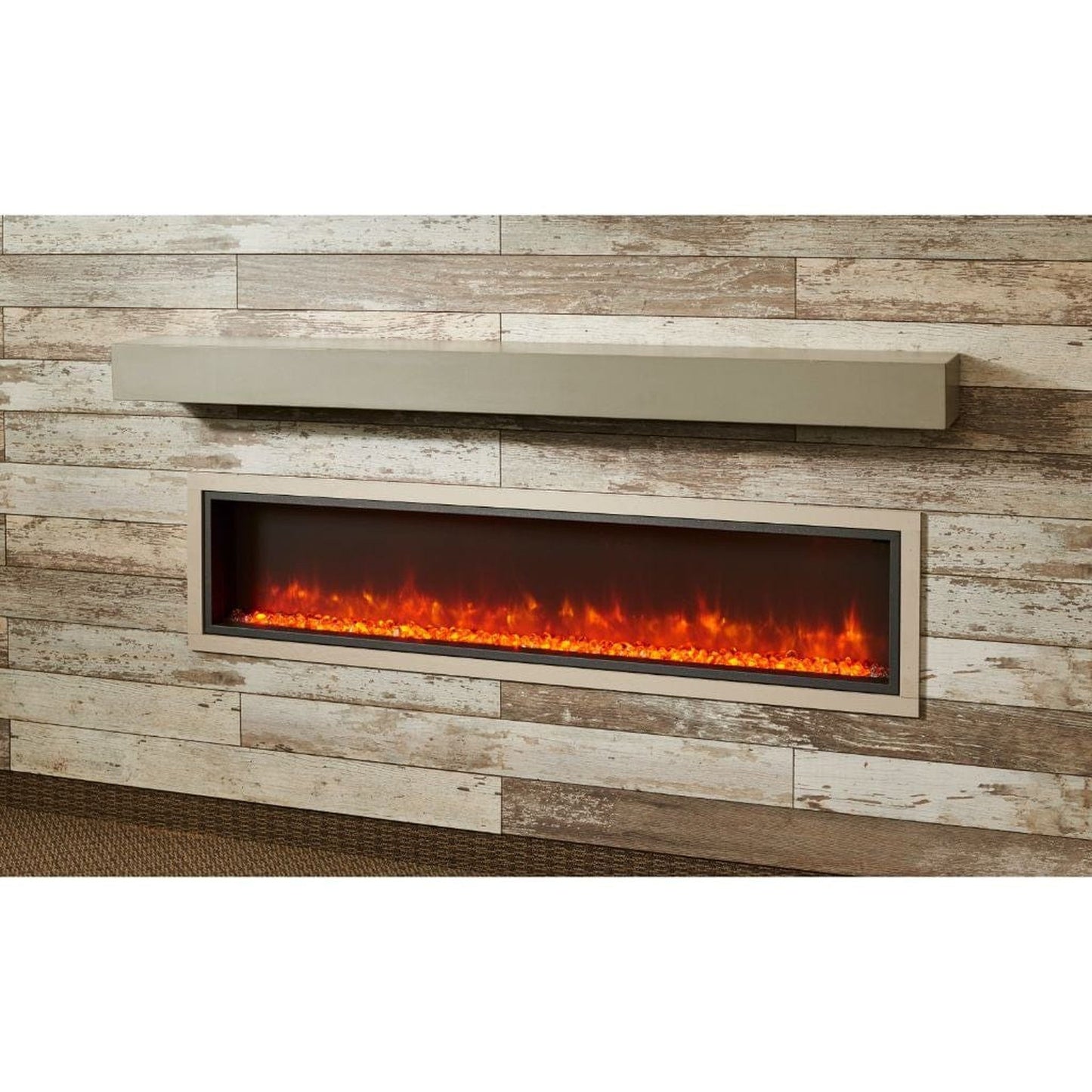 The Outdoor GreatRoom Company 60"/72" Gallery Non-Combustible Linear Supercast Mantel Shelf