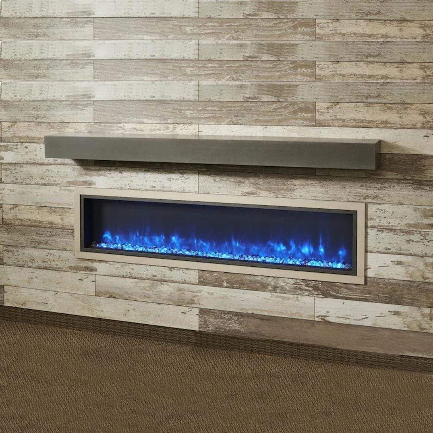 The Outdoor GreatRoom Company 60"/72" Gallery Non-Combustible Linear Supercast Mantel Shelf