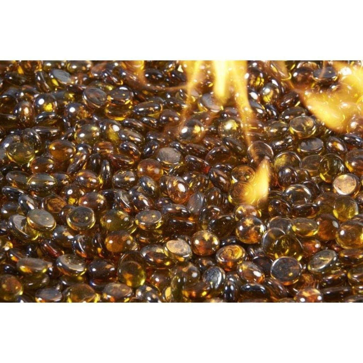 The Outdoor GreatRoom Company Aquamarine Tempered Fire Glass Gems - 25 lb kit