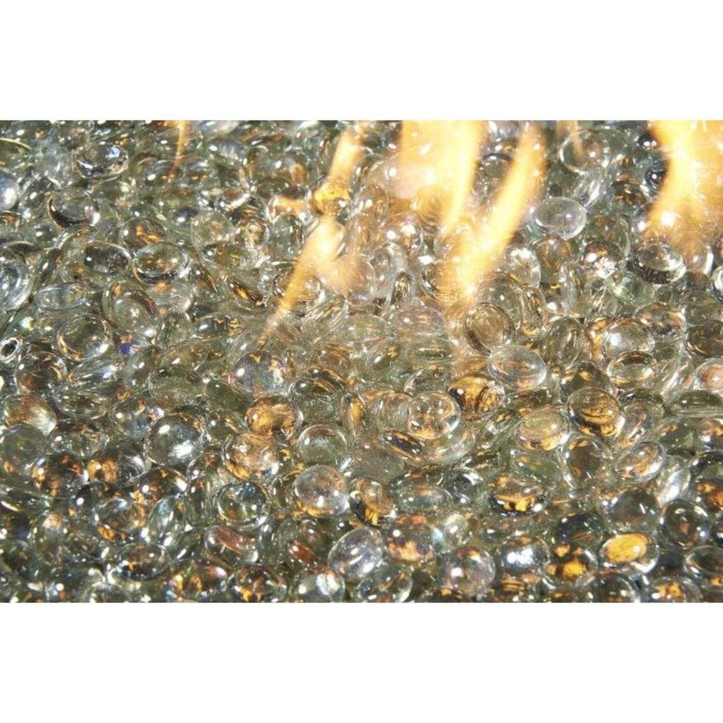 The Outdoor GreatRoom Company Aquamarine Tempered Fire Glass Gems - 25 lb kit