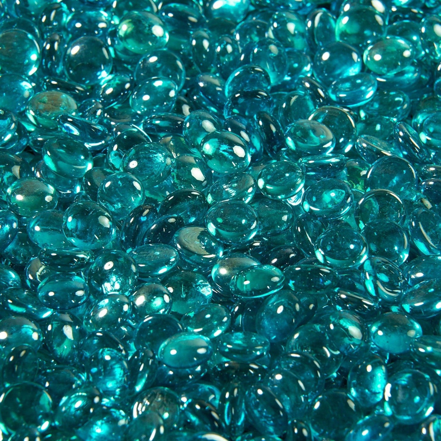 The Outdoor GreatRoom Company Aquamarine Tempered Fire Glass Gems - 5 lb kit