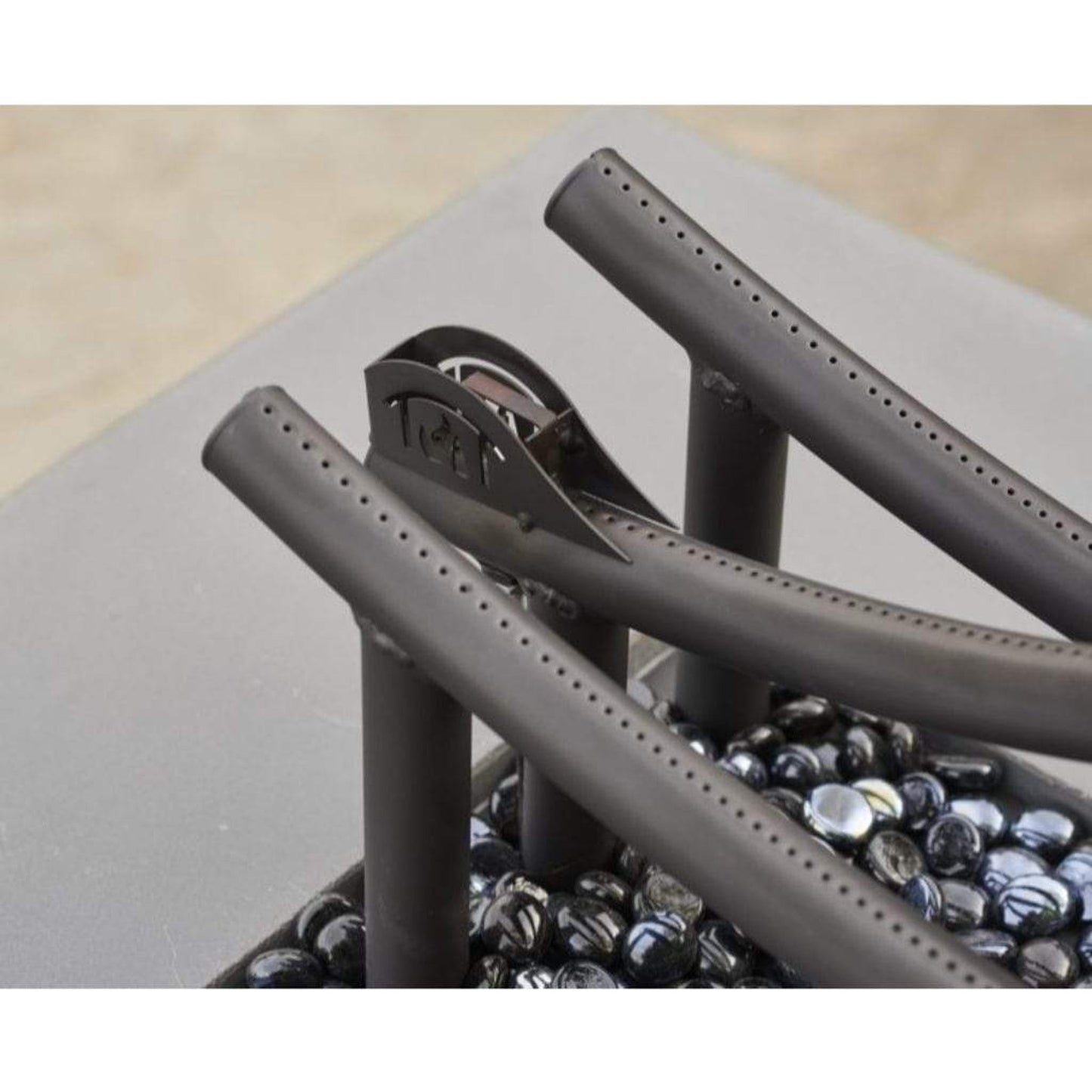The Outdoor GreatRoom Company Black Wave 56" Natural Gas Linear Gas Burner