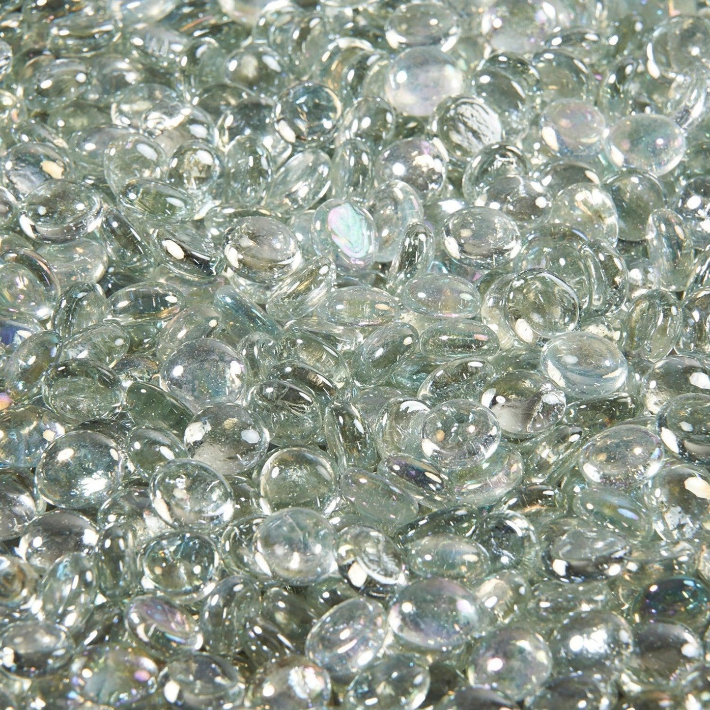 The Outdoor GreatRoom Company Clear Tempered Fire Glass Gems - 25 lb kit