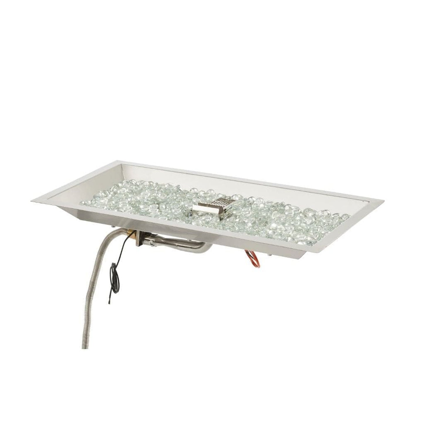 The Outdoor GreatRoom Company Crystal Fire 12" x 24" Linear Gas Burner