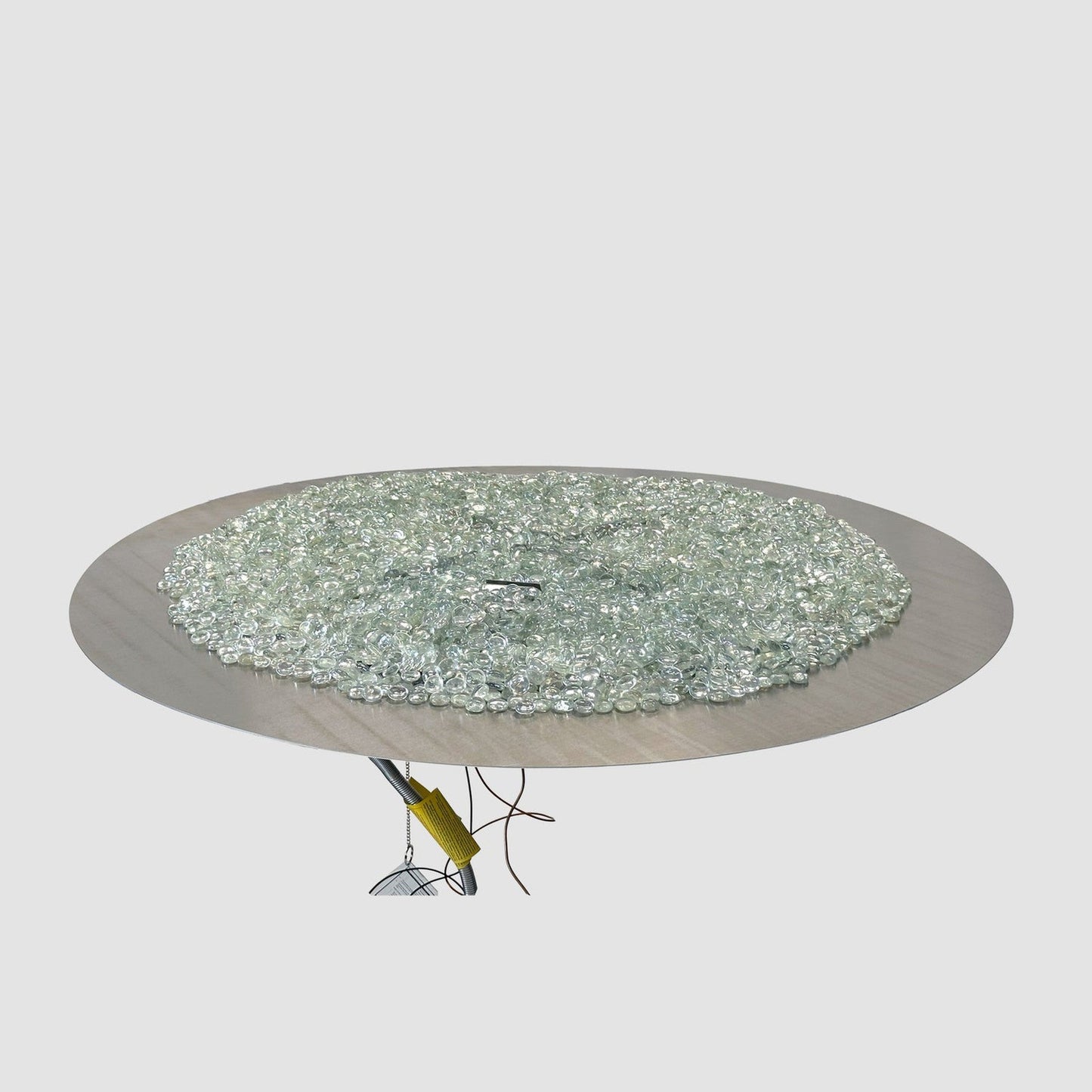 The Outdoor GreatRoom Company Crystal Fire Plus 20" Round Manual Gas Burner Insert and Plate Kit