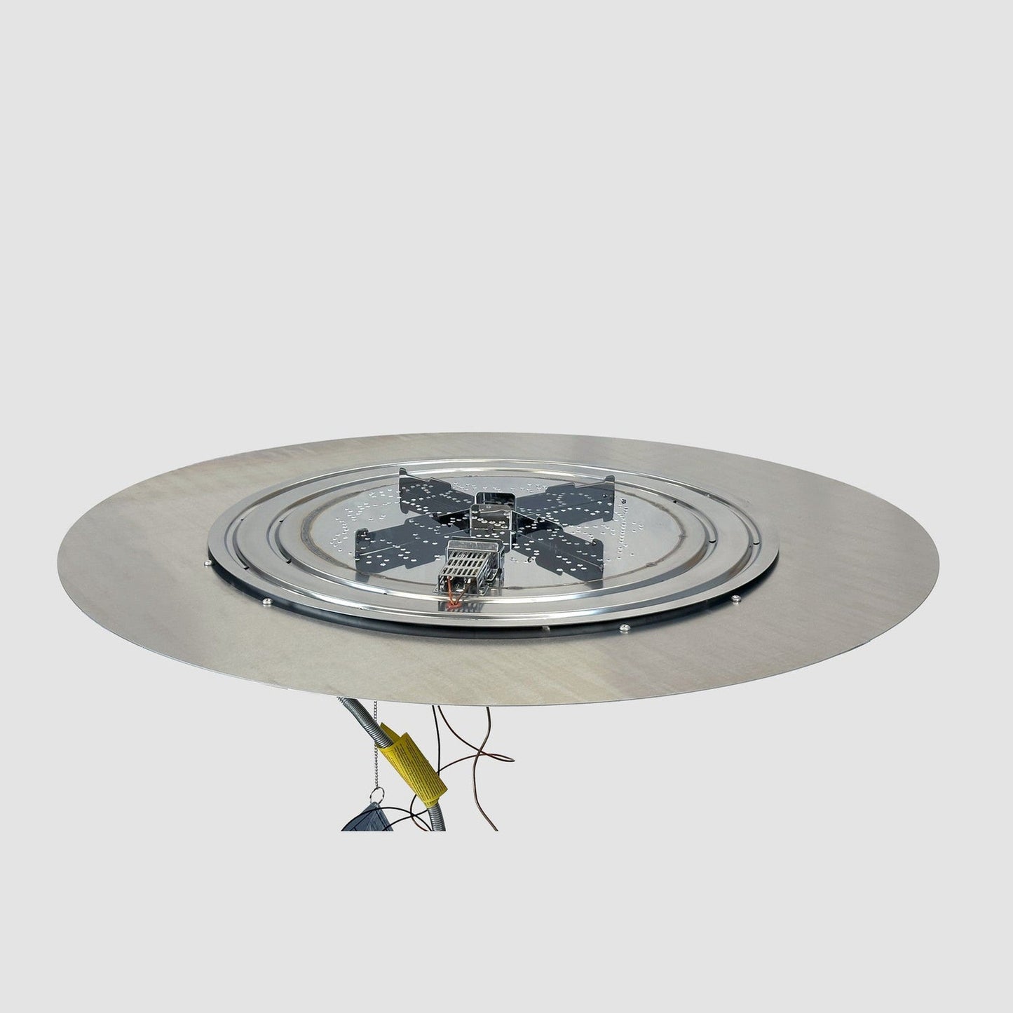 The Outdoor GreatRoom Company Crystal Fire Plus 20" Round Manual Gas Burner Insert and Plate Kit