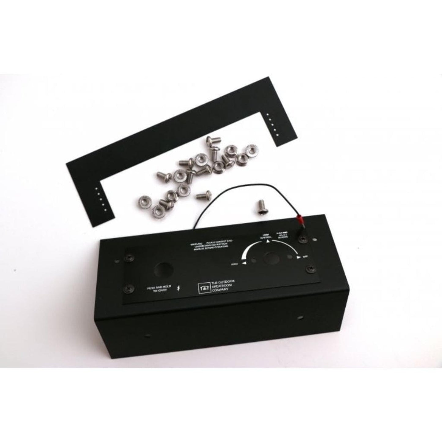 The Outdoor GreatRoom Company Crystal Fire Plus 24" Do-It-Yourself Square Gas Burner Kit - Block/Paver Application