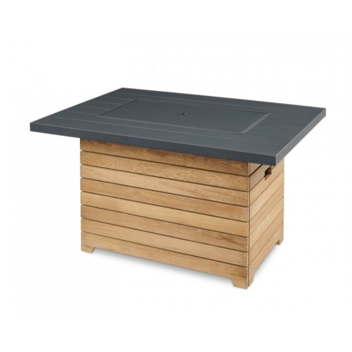 The Outdoor GreatRoom Company Darien 30" Aluminum Rectangular Gas Fire Pit Table