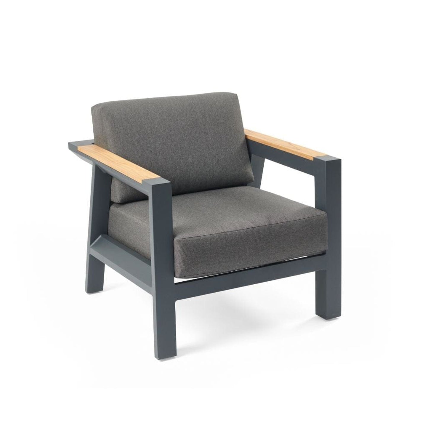 The Outdoor GreatRoom Company Darien Teak Chat Chairs
