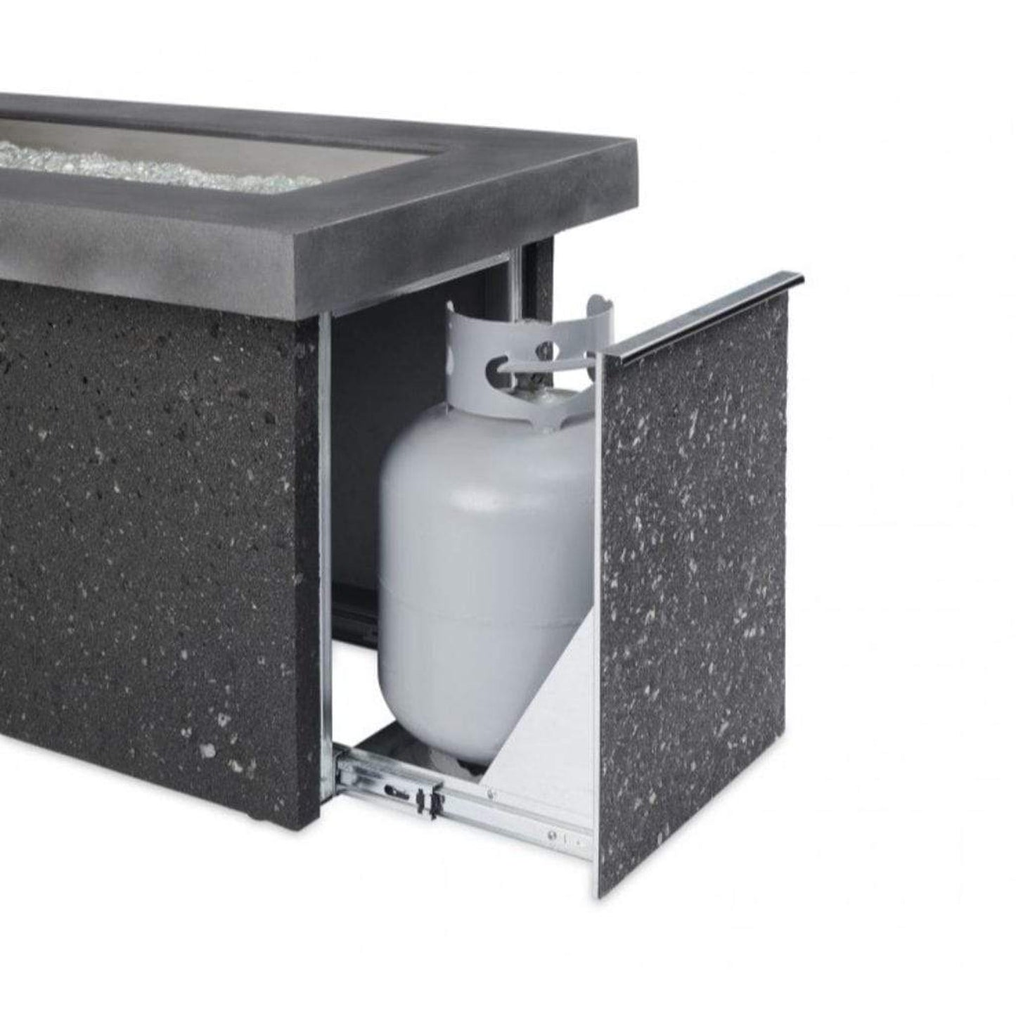 The Outdoor GreatRoom Company Key Largo 54" Midnight Mist Linear Gas Fire Pit Table