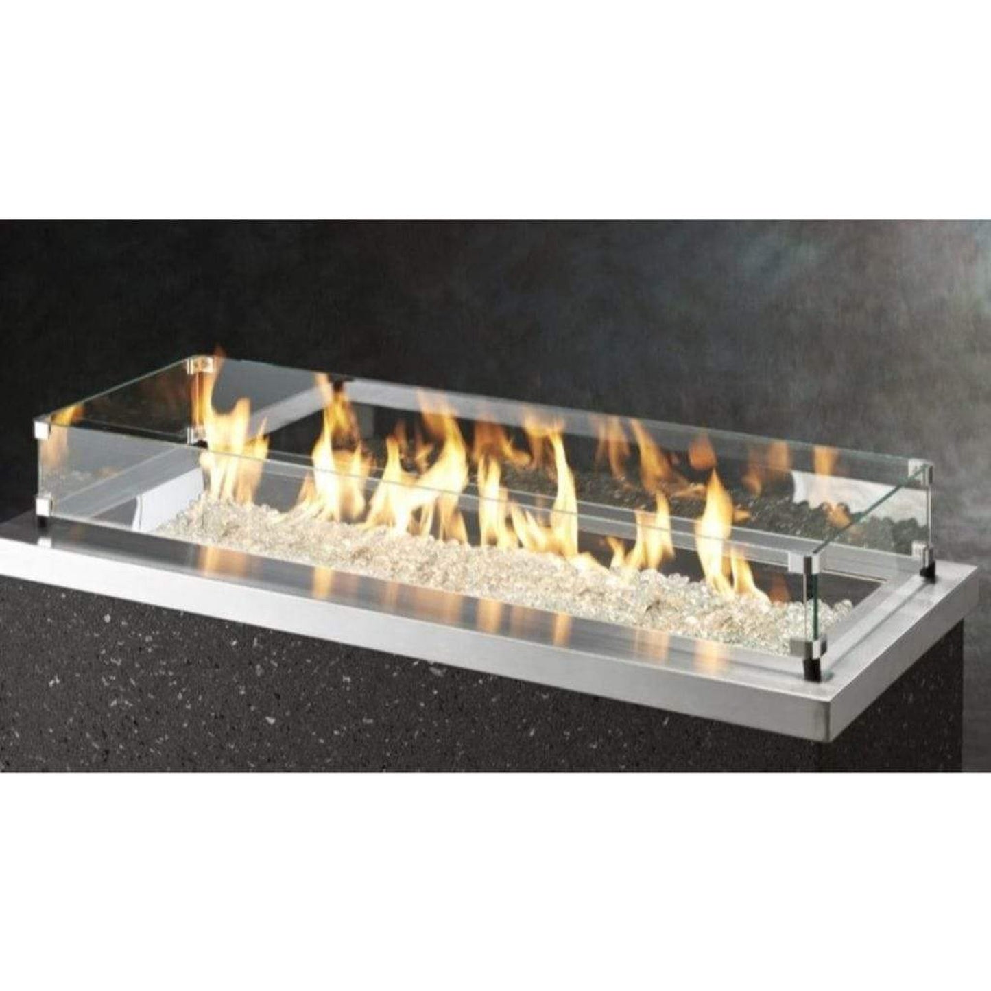 The Outdoor GreatRoom Company Montego 59" Balsam Linear Gas Fire Pit Table