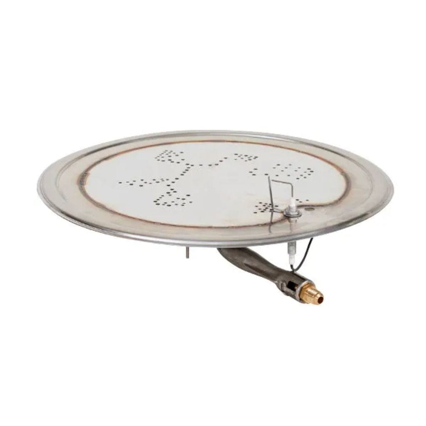 The Outdoor GreatRoom Company Round Stainless Steel Crystal Fire Gas Burner Insert