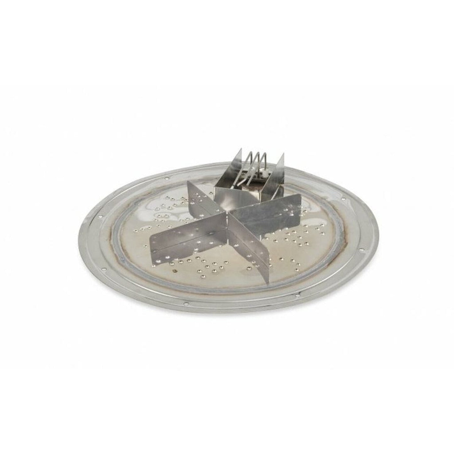 The Outdoor GreatRoom Company Round Stainless Steel Crystal Fire Gas Burner Insert