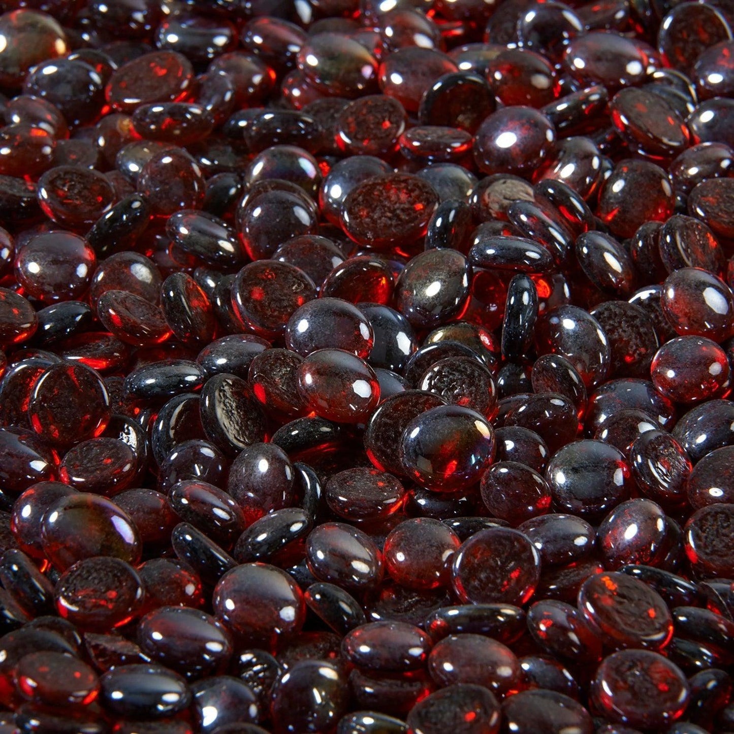 The Outdoor GreatRoom Company Ruby Tempered Fire Glass Gems - 15 lb kit