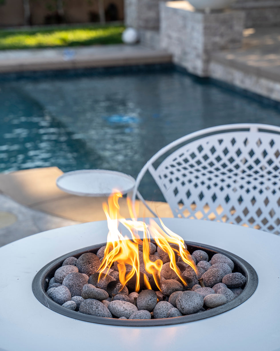Cesto Fire Pit - Metal Powder Coat by The Outdoor Plus - Free Cover Included