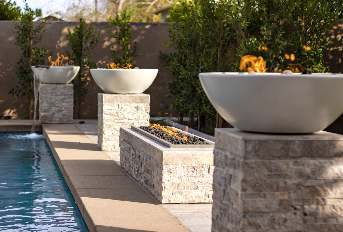 Sedona Concrete Fire Bowl by The Outdoor Plus - Free Cover Included