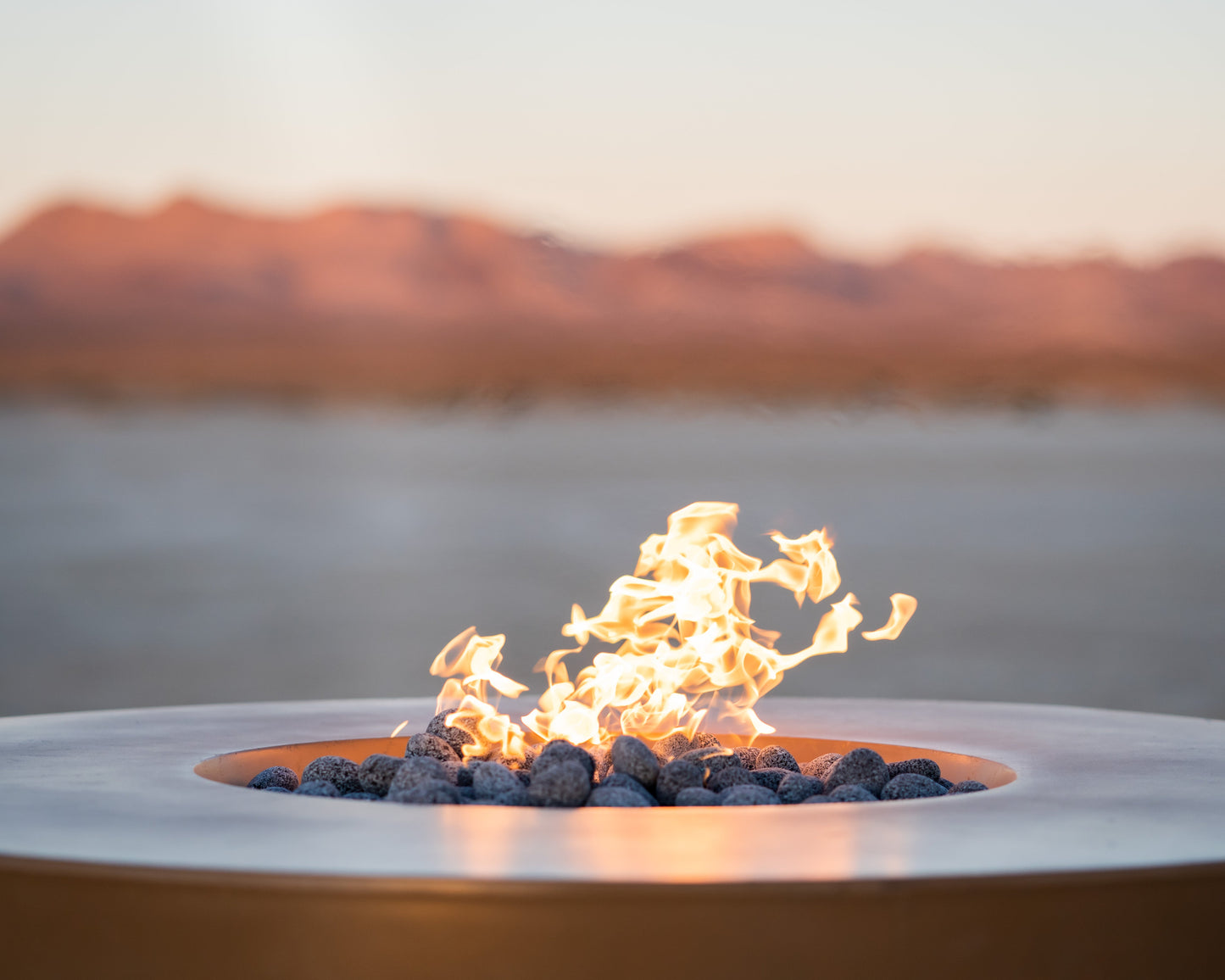 Round Outback Fire Pit by The Outdoor Plus - Free Cover Included
