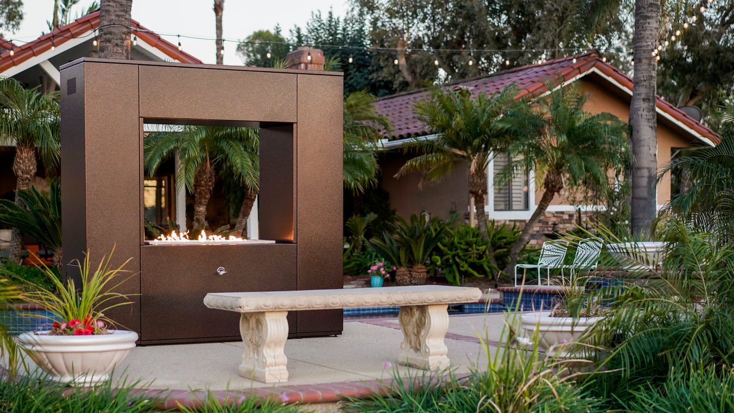 Williams Outdoor Fireplace - Powder Coated Metal by The Outdoor Plus
