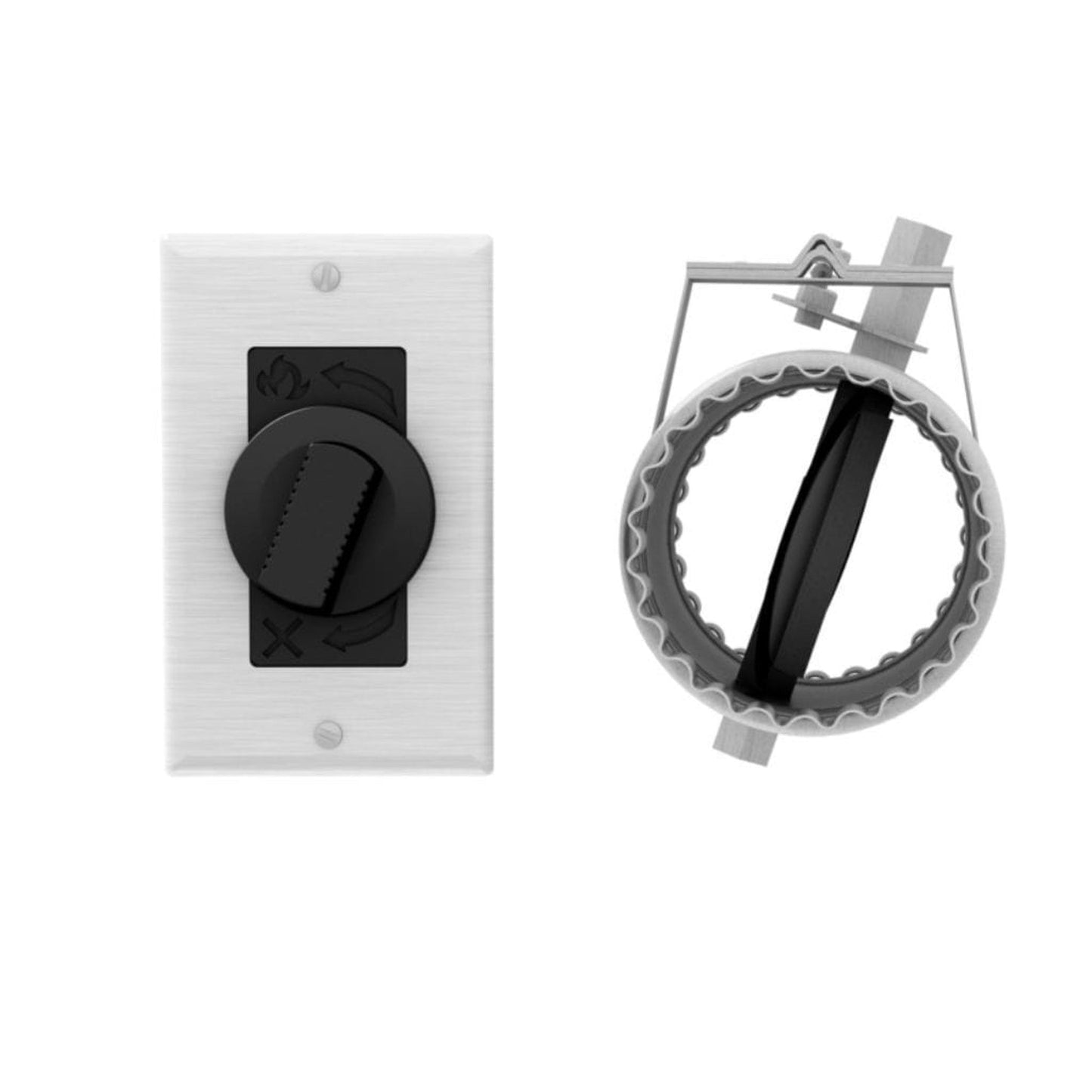 Valcourt 4"Ø Fresh Air Intake Register with Airtight Damper - 9pcs.