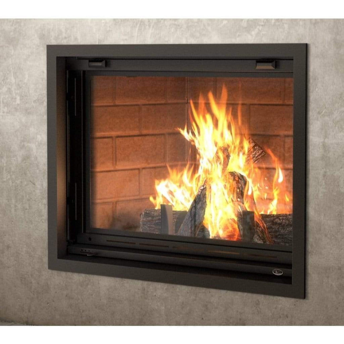 Valcourt Classic Moulded Refractory Brick Panels for Antoinette Wood Fireplace