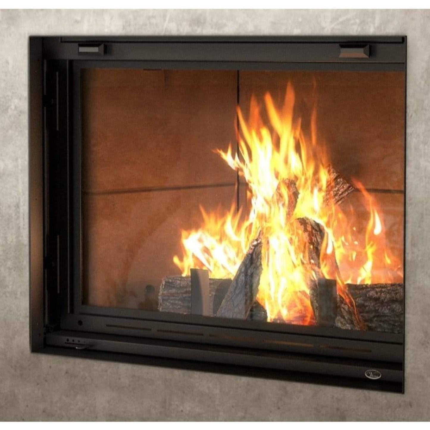 Valcourt Contemporary Moulded Refractory Brick Panels for Antoinette Wood Fireplace