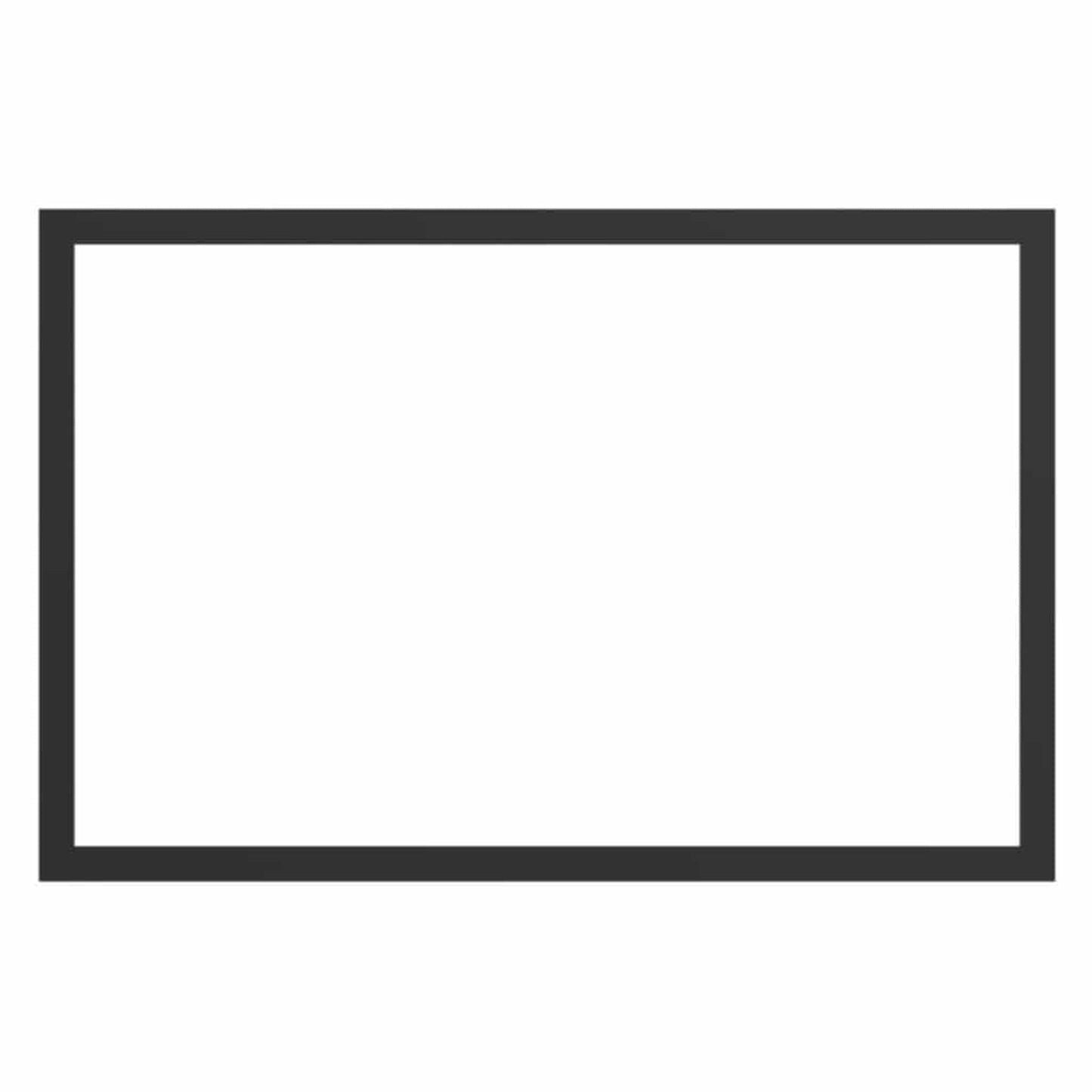 Valcourt Metallic Black Finishing Trim for Mundo II Wood Fireplace