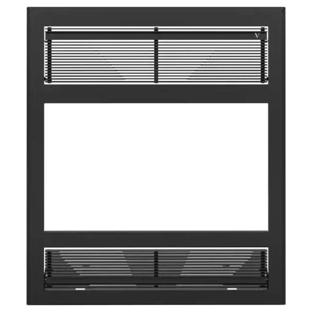 Ventis Black Modern Faceplate for HE325 Wood Burning Fireplace
